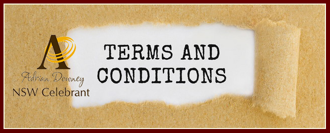 Celebrant Terms and Conditions
