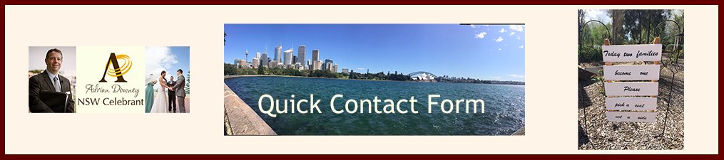 NSW Celebrant Quick Contact